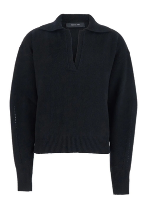 Federica Tosi long-sleeved polo-neck sweater - Black