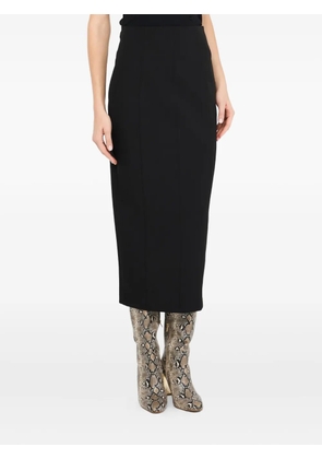 LIU JO back-zip long skirt - Black