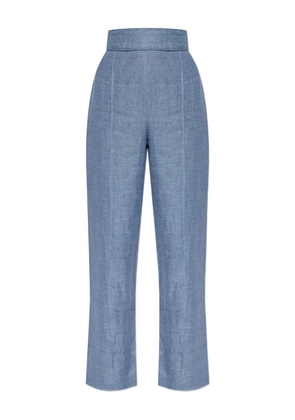 Posse elasticated-waistband crop trousers - Blue