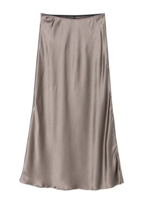 Roberto Collina satin midi skirt - Neutrals