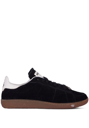 Patrizia Pepe suede-leather low-top sneakers - Black