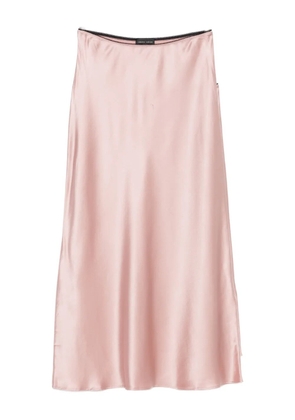 Roberto Collina silk-satin skirt - Pink