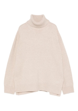 Maison Kitsuné roll-neck wool jumper - Neutrals