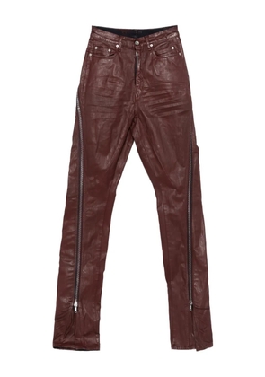 Rick Owens DRKSHDW Bolan Banana side-zip jeans - Red
