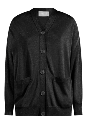 Circus Hotel lurex-detail cardigan - Black