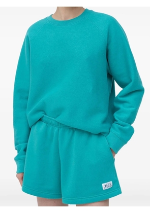 Sporty & Rich SR Disco elastic-waistband pocket shorts - Green