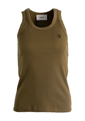 Coperni ribbed scoop-neck tank top - Green