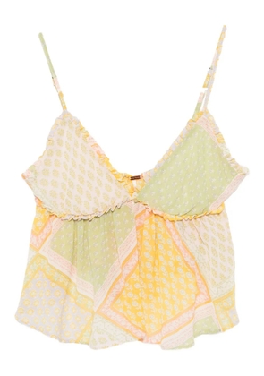 Free People Alix printed tank - Green