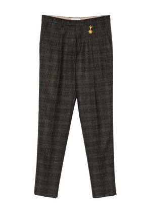 Manuel Ritz pleated straight-leg trousers - Brown