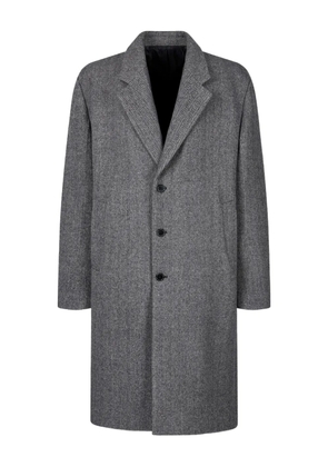 TOMBOY herringbone-pattern wool coat - Grey