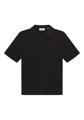 Les Deux short-sleeve open-knit cardigan - Black