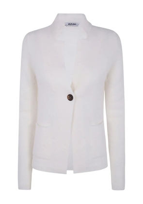 base button cardigan - White