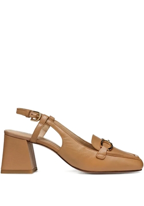Geox buckle strap calf leather pumps - Neutrals