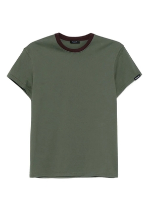 Mugler ribbed-trim T-shirt - Green