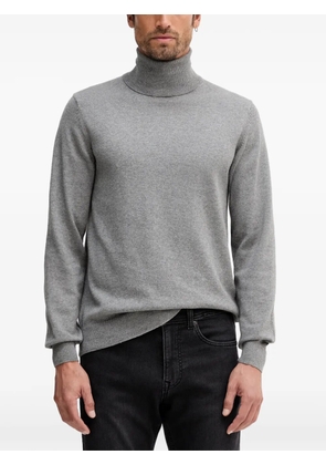 Geox roll-neck logo-plaque sweater - Grey