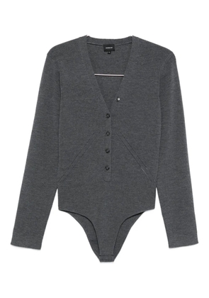 HERSKIND V-neck bodysuit - Grey