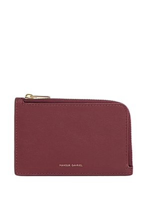 Mansur Gavriel logo-plaque leather wallet - Red