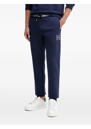 Hackett embroidered-logo track pants - Blue