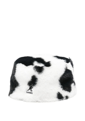 Kangol animal-print topper hat - White