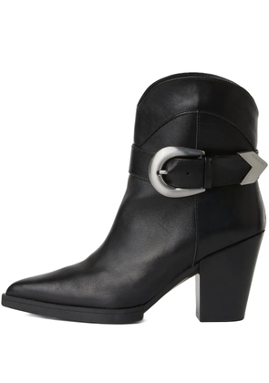 Karl Lagerfeld Jeans Kowboy buckled pointed-toe boots - Black