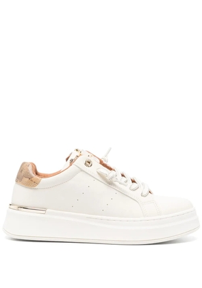 ALVIERO MARTINI 1° CLASSE platform embellished trainers - White