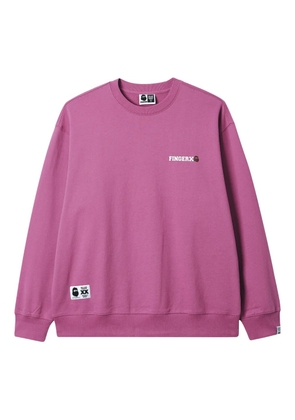 FINGERCROXX fox head logo sweatshirt - Purple