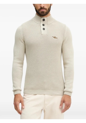 Aeronautica Militare button sweater - Neutrals