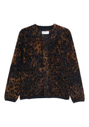 Universal Works animal-pattern cardigan - Brown