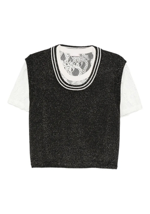 LIU JO layered T-shirt - Black