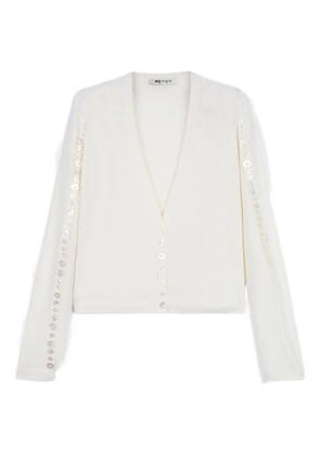 Ports 1961 sequin-embellished button cardigan - White