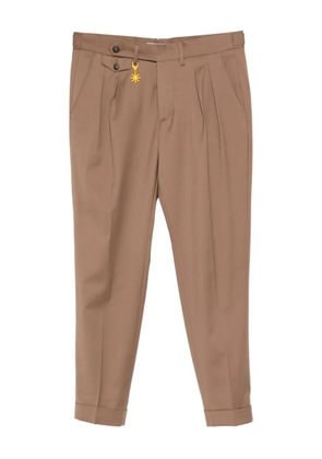 Manuel Ritz wool blend straight-leg trousers - Brown