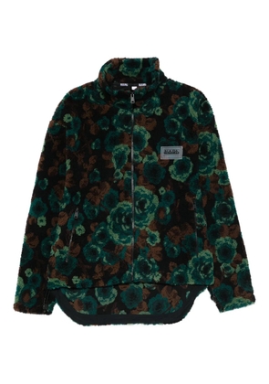 Napapijri floral-pattern zip-fastening jacket - Green