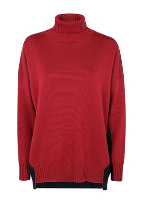 PierAntonioGaspari roll-neck colour-block knitwear - Red