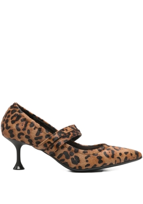 Marc Ellis leopard-pattern pointed-toe pumps - Brown