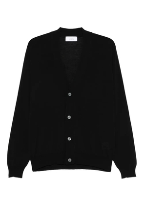 Lardini button-front wool cardigan - Black