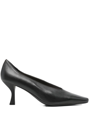 Marc Ellis square-toe leather pumps - Blue
