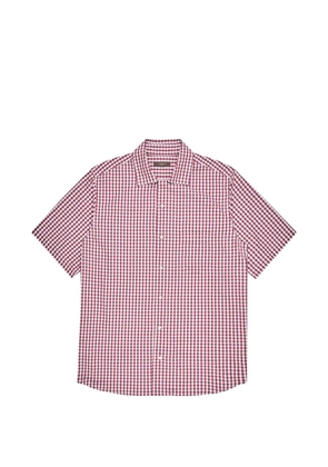 slowear checked cotton shirt - Red