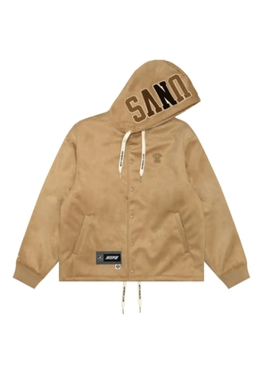 AAPE BY *A BATHING APE® hooded -appliqué jacket - Neutrals