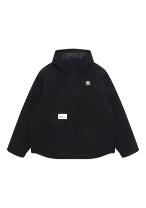 AAPE BY *A BATHING APE® logo hooded jacket - Black