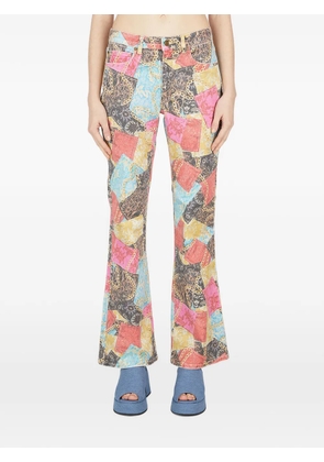 GUESS USA printed flared jeans - Black