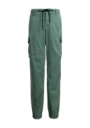 Mason's cargo drawstrings straight-leg trousers - Green