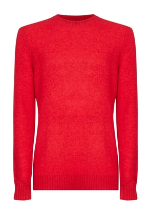 MC2 Saint Barth ribbed logo-embroidery sweater - Red