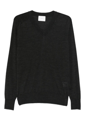 FUMAGALLI v-neck long-sleeve top - Grey