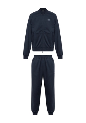Ea7 Emporio Armani logo-patch zip-up tracksuit - Blue