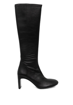 Patrizia Pepe 75mm zip-fastening round-toe boots - Black