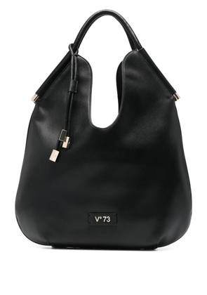 V°73 logo-plaque shoulder bag - Black