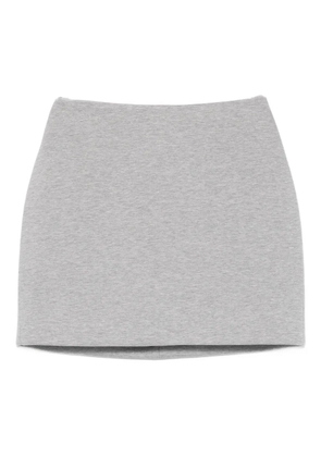 David Koma mélange-effect mini skirt - Grey