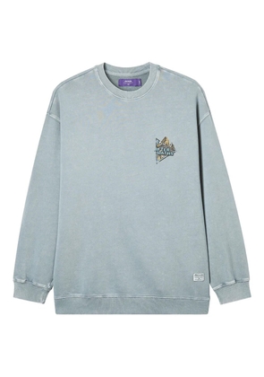 aftermaths graphic cotton sweatshirt - Grey