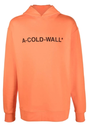 A-COLD-WALL* Essential logo-print hoodie - Orange
