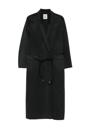 Semicouture belted coat - Grey